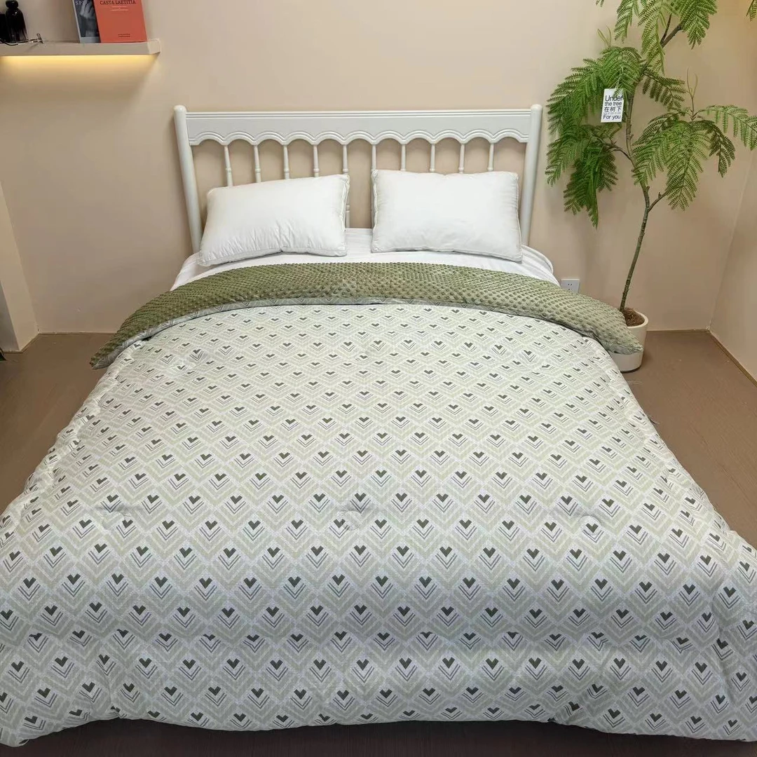 【克罗】200*230cm保暖舒适亲肤柔软加厚透气豆豆被日用品