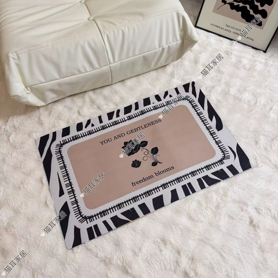 【夜玫瑰】卧室门垫入户门垫防滑吸水地垫门厅脚垫家用地毯