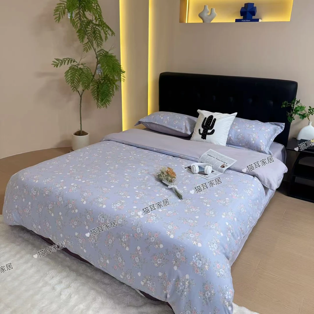 【伊人香榭】200*230cm轻奢柔软丝滑四件套针织纯棉透气四件套
