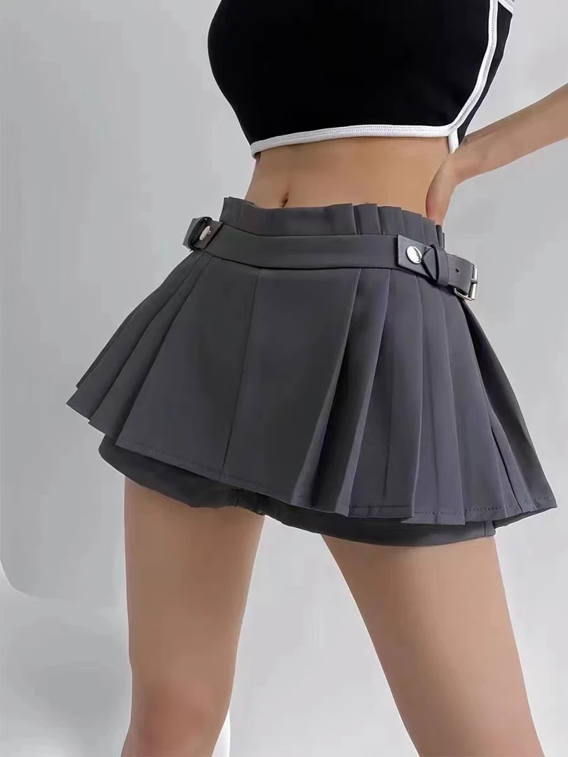 【1月现王大拿】辣妹大长腿迷你细腰翘臀低腰百褶半身裙性感短裙裤