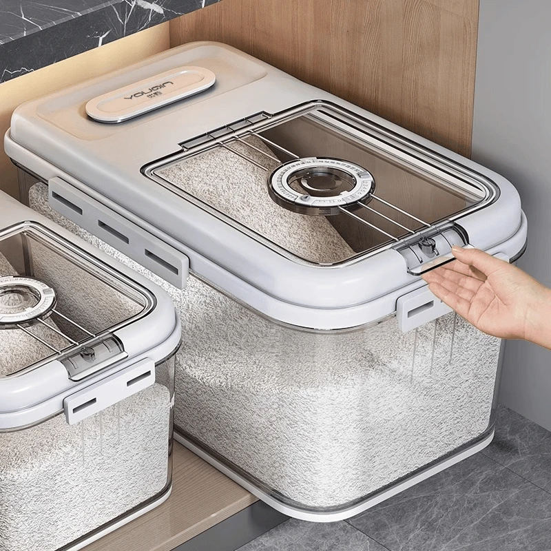 厨房米桶家用防尘防虫防潮密封米桶大容量面粉储粮翻盖大米桶储米