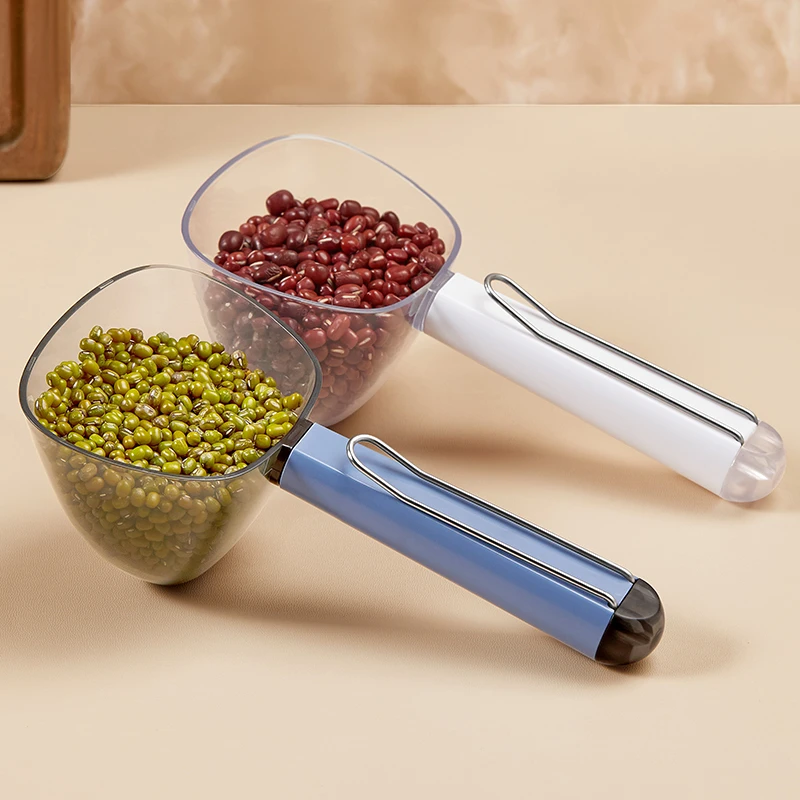 优勤舀米勺多功能挖面粉奶粉米粉勺子家用塑料长柄量勺米面舀面勺