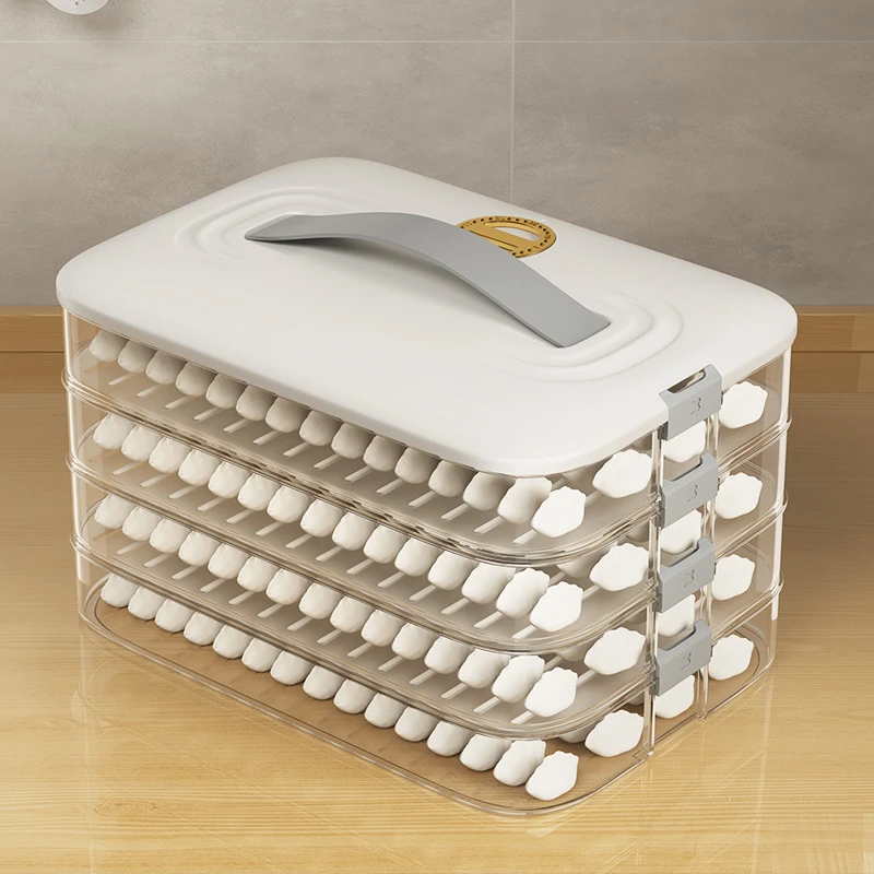 家用冷冻密封保鲜馄饨厨房冰箱收纳盒饺子盒饺子收纳保鲜饺子盒