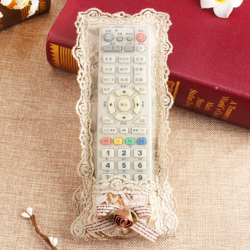 欧式布艺遥控器罩防尘罩空调遥控器套【1个装】