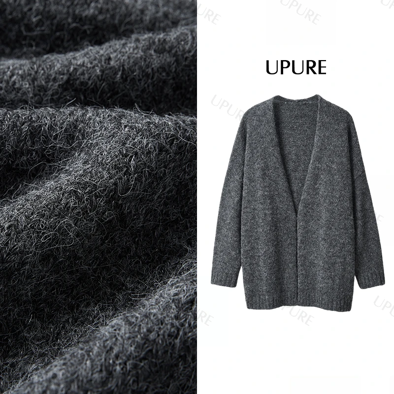 【淼淼专属】UP休闲日常百搭显瘦时尚外穿慵懒毛衣针织开衫4034