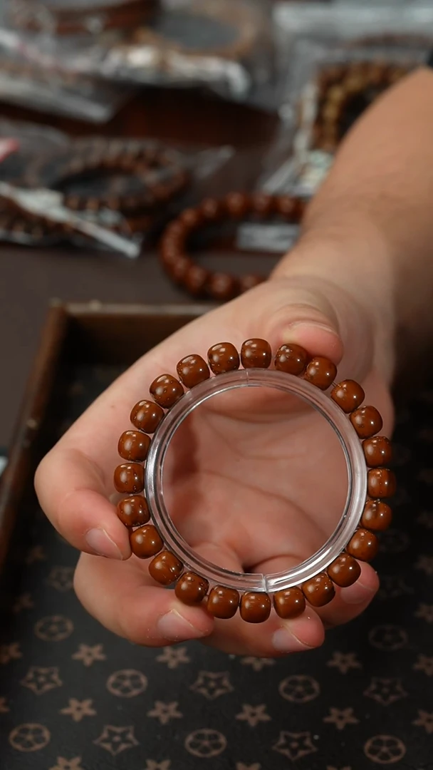 【闪购商品】紫金鼠手串咖皮实心老型8+9