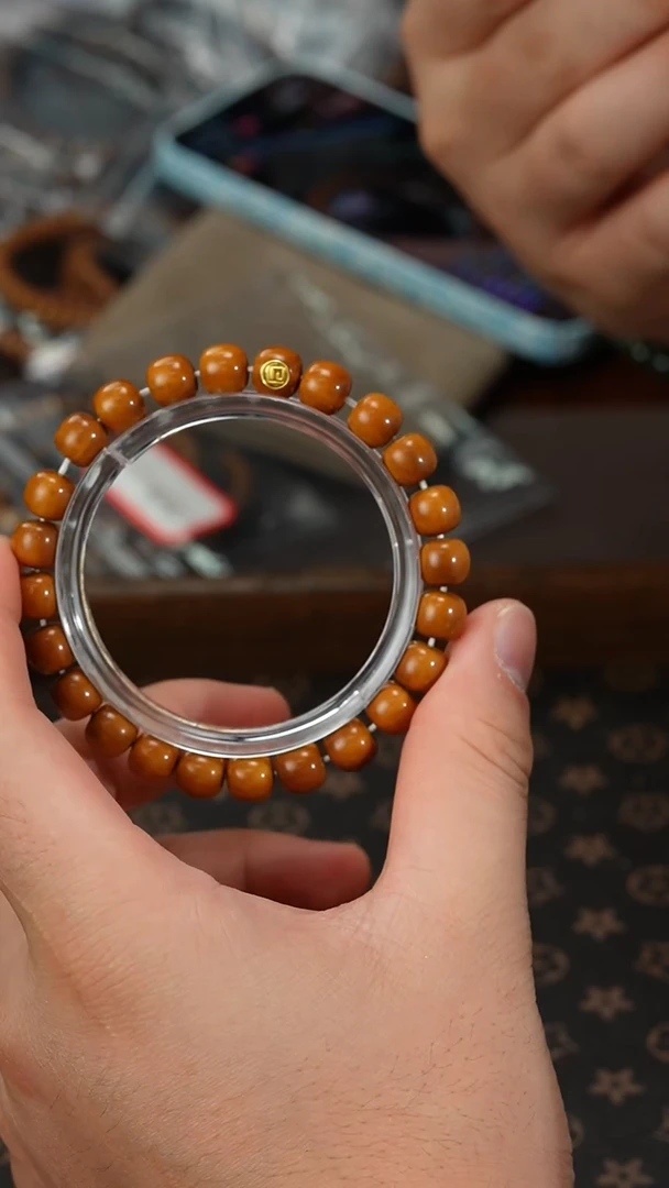 【闪购商品】紫金鼠手串金标黄金甲毕业黄皮实心老型9+8