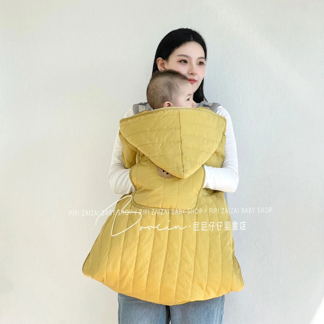 宝宝披风保暖加厚罩儿童斗篷秋冬挡风毯推车盖毯婴儿背带腰凳防风