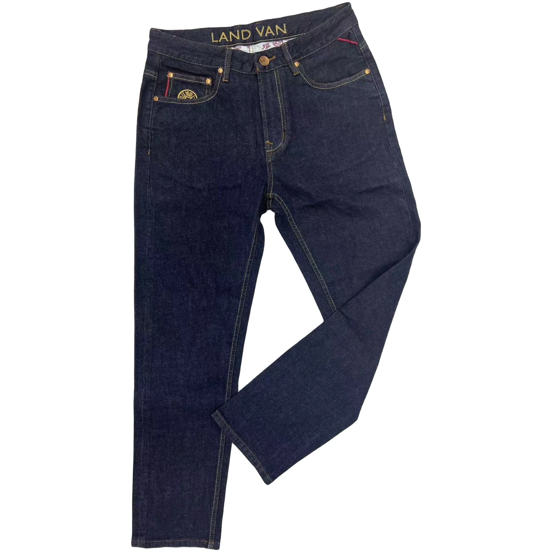 Land Van蓝古威"富贵荣华"G9010赤耳丹宁13.5盎司男士直筒牛仔裤