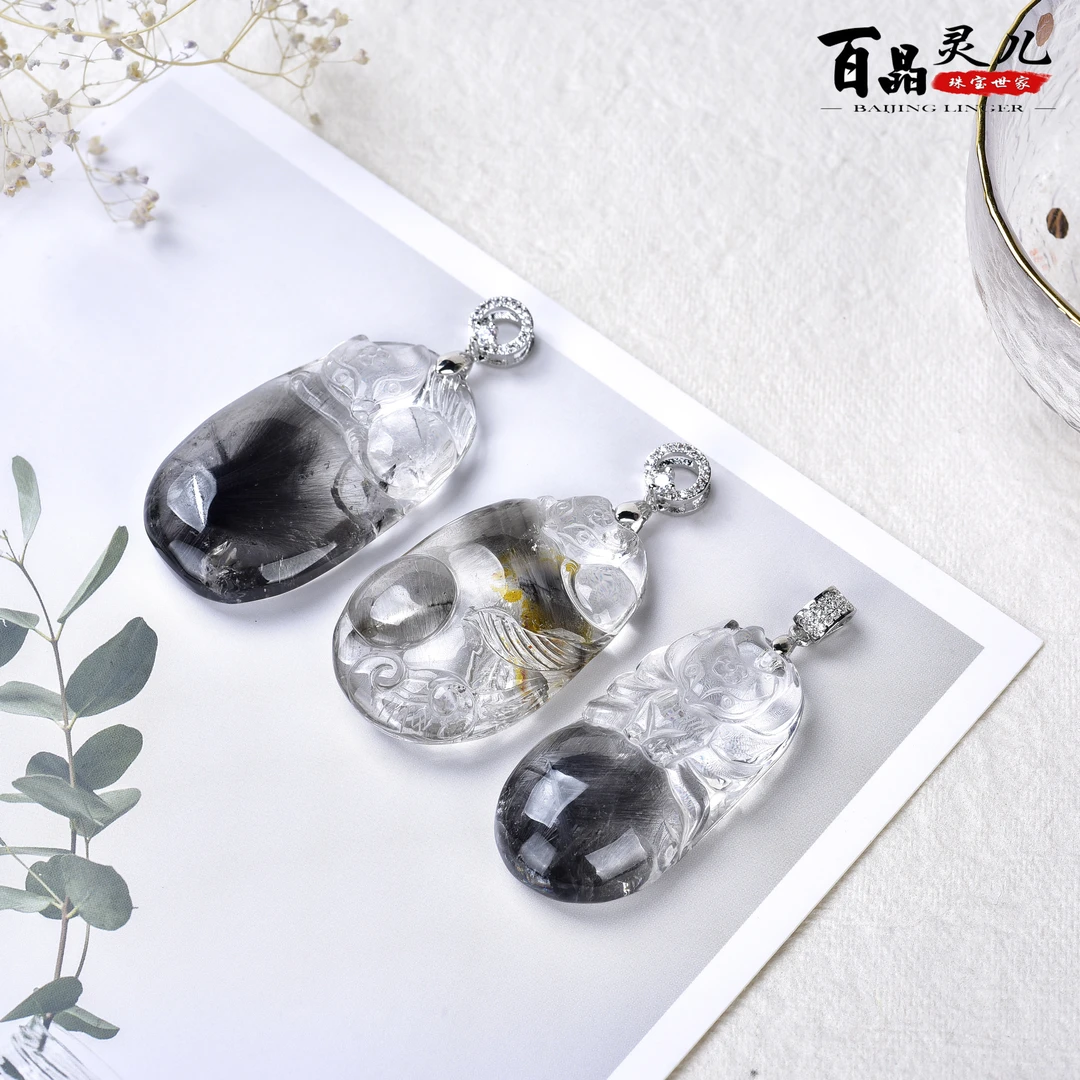 【百晶灵儿】天然水晶狐狐貔貅吊坠直播间看货链接（联系客服下单）