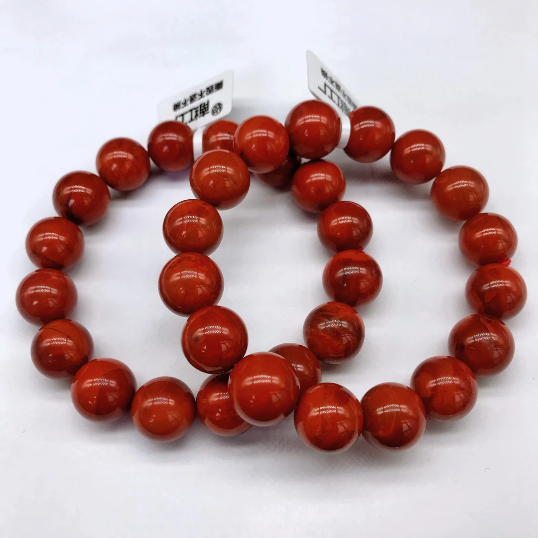 【小雪】南红四川瓦西高货牛血红百搭手串13mm【多样式发其一】