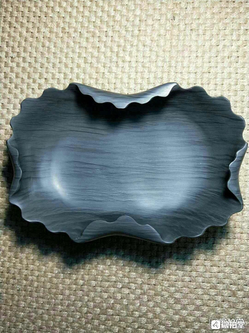 荷香清暑  砚台也可做笔洗笔搁。低价放漏！