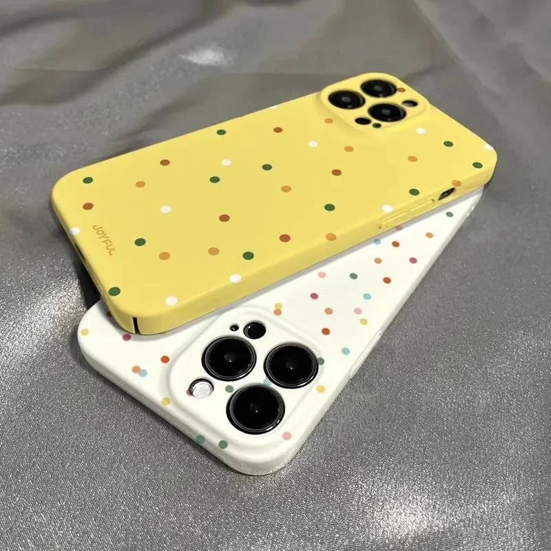 好壳ins创意波点iphone14pro适用苹果华为荣耀OPPOvivo菲林手机壳