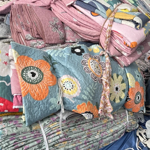 （约150x200起）田园风系列清新自然外贸亲肤床盖 不挑色