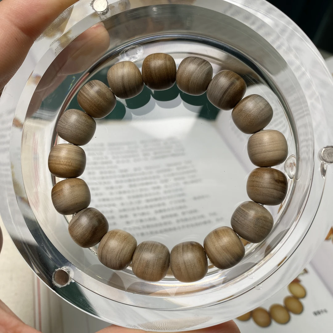 老玉出山 迈索尔正区印度老山檀香 高级灰真阴沉12*13手串