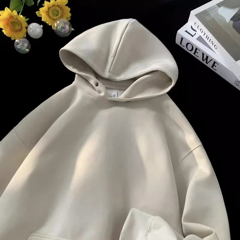 oversize美式重磅连帽卫衣男士春秋季新款hiphop潮牌宽松套头上衣