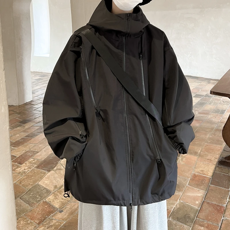 桑延冲锋衣外套男春秋季2024新款潮牌美式机能工装高级感衣服夹克