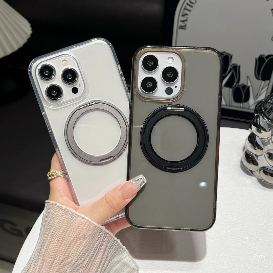 【单圈支架】适用苹果13系列懒人必备隐形支架超叠磁吸式支点手机壳