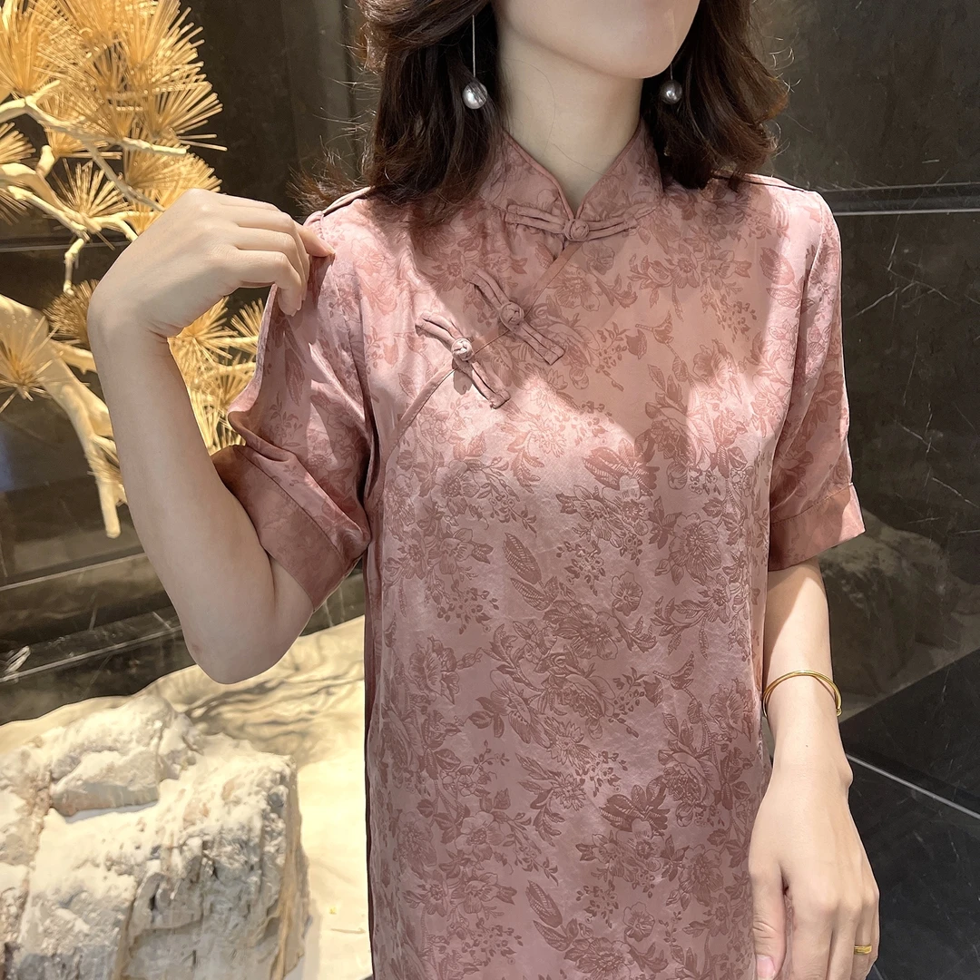 【依美之源】清仓大促新中式复古印花长裙