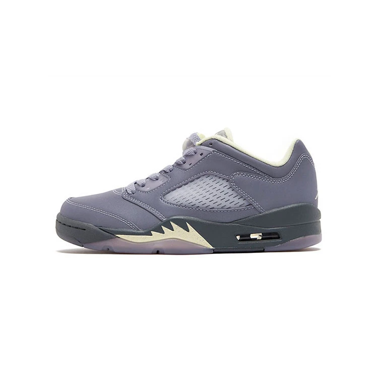 NIKE/耐克Jordan AJ5 防滑耐磨复古篮球鞋女款蓝灰色FJ4563500