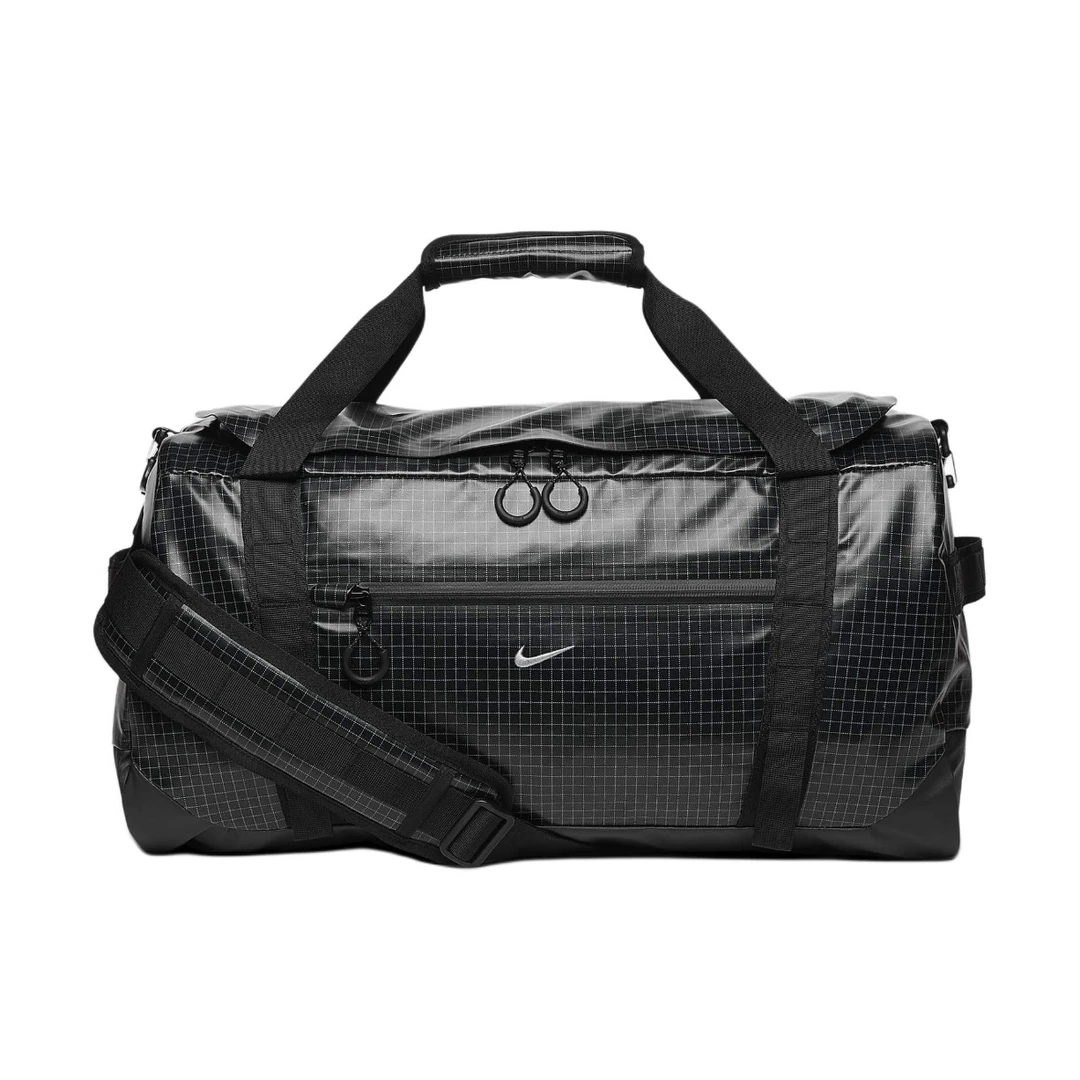 NIKE/耐克Logo拉链开合单肩斜挎多功能手提旅行包情侣黑DJ9680010