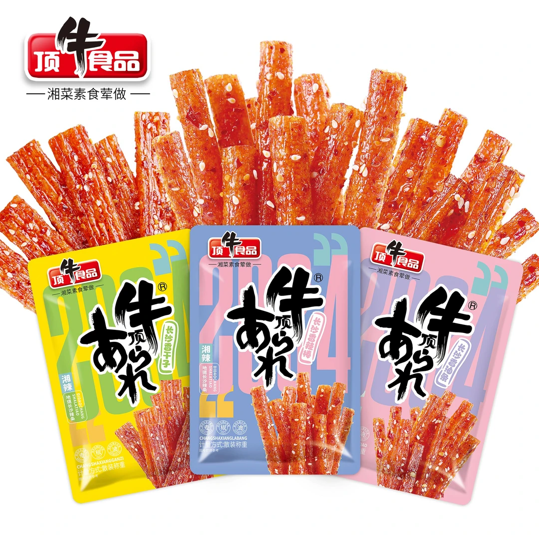 顶牛网红面筋辣条组合儿时辣条湖南辣条怀旧童年零食解馋小吃香辣