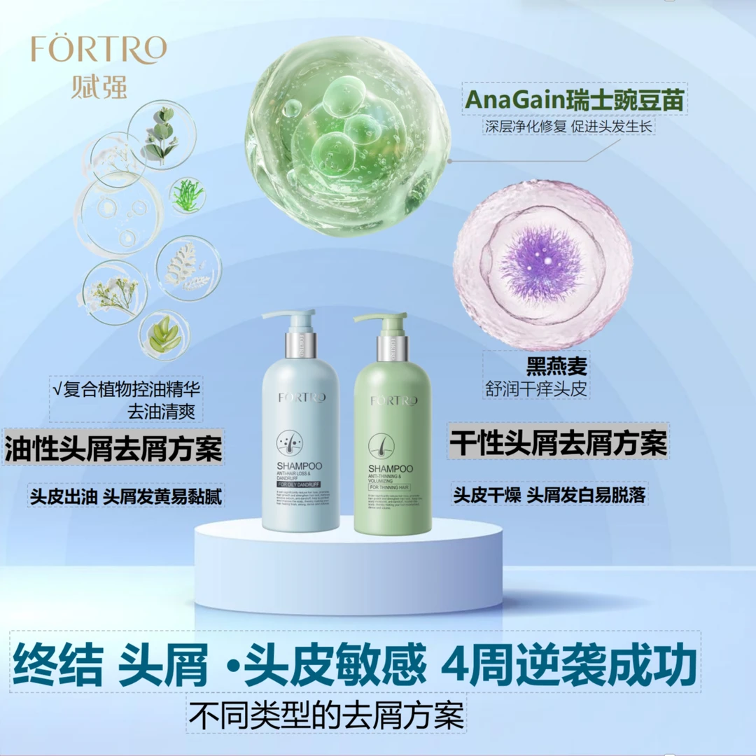 【去屑方案】Fortro赋强防脱珍御奢护洗护套装