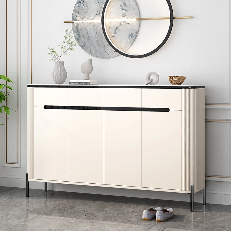 GULEJAR/顾乐家意式轻奢岩板台面鞋柜哑光喷漆多功能储物大容量