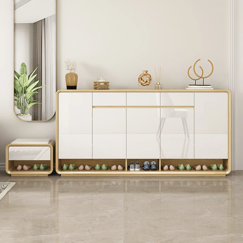 GULEJAR/顾乐家新中式经济型轻奢简约家用阳台隔断客厅大容量鞋柜