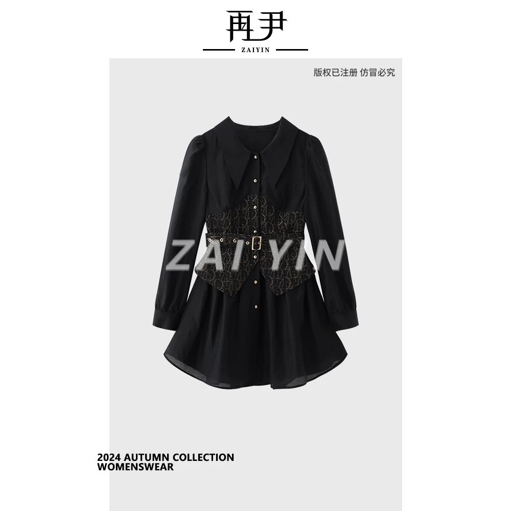 【流光花语】小众轻奢时尚高级洋气百搭显瘦减龄连衣裙G24XT020475