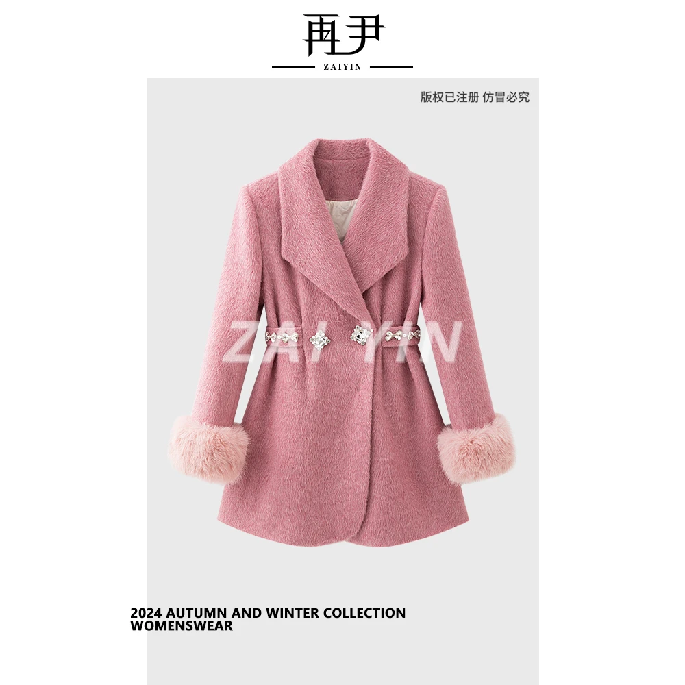 【暗夜魅影】小众设计师定制时尚轻女士奢羽绒加厚外套G24DT0201010