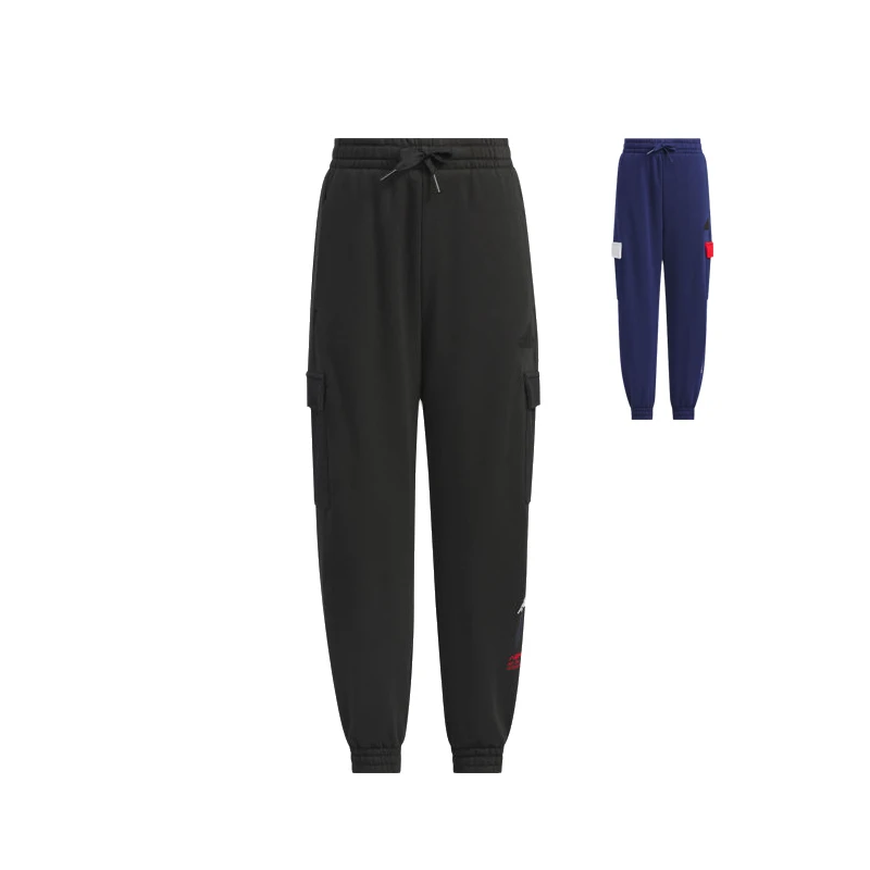 adidas/阿迪达斯儿童24秋冬男女小童高腰加绒保暖运动裤子JI6148