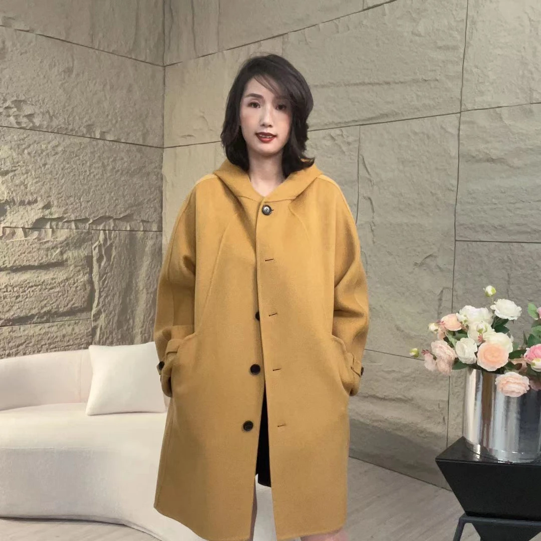 【赛姐高奢】双面呢大衣气质时尚休闲百搭宽松秋冬539