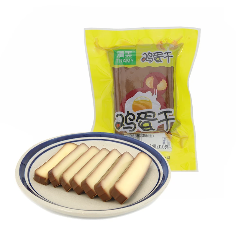 Tramy/清美鸡蛋干120克/袋豆干零食