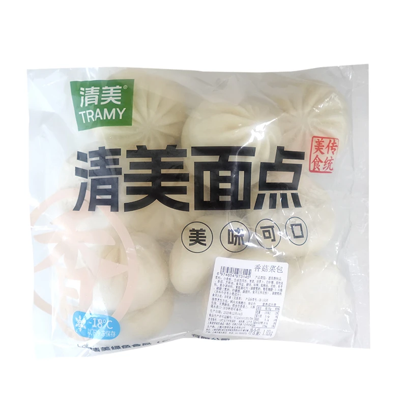 Tramy/清美香菇菜包85g*12只/袋广式早茶