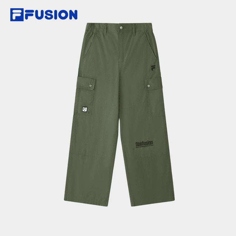 FILA/斐乐潮牌男款秋宽松刺绣运动潮流时尚休闲长裤 T11M433804F