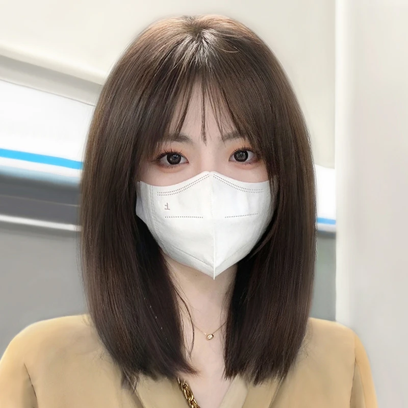 假发女短发2022真发新款全真套人发自然全头锁骨长发波波整顶头套