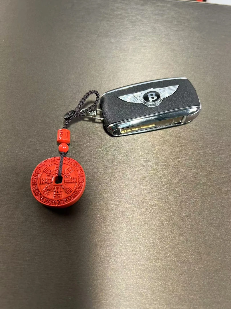 含辰砂工艺品高端定制天然朱砂车钥匙链挂件