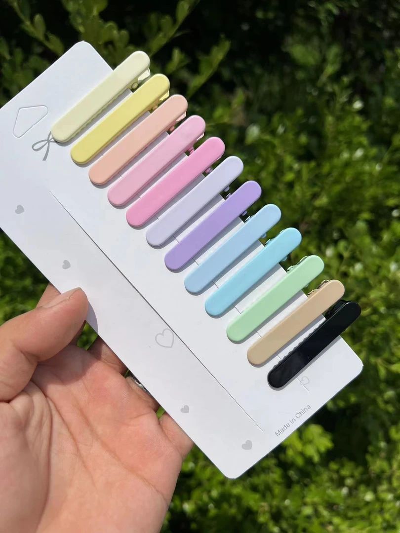 5厘米亮油不加宽棍棍夹发夹广东夹镀黄铜高位