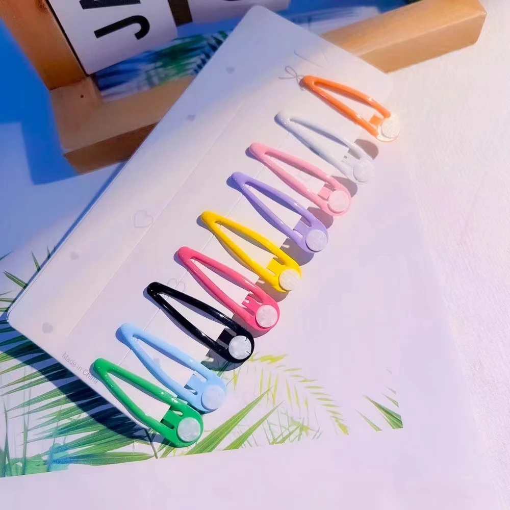 儿童彩色滴油细闪封油bb夹带托片发饰配件系列