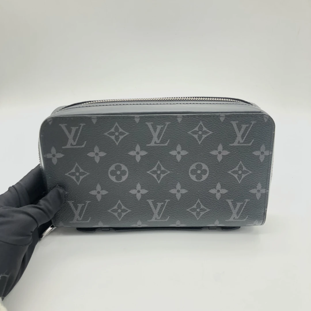 95新 LouisVuitton/路易威登 尚奢汇zippy男士手拿包老花XL钱包