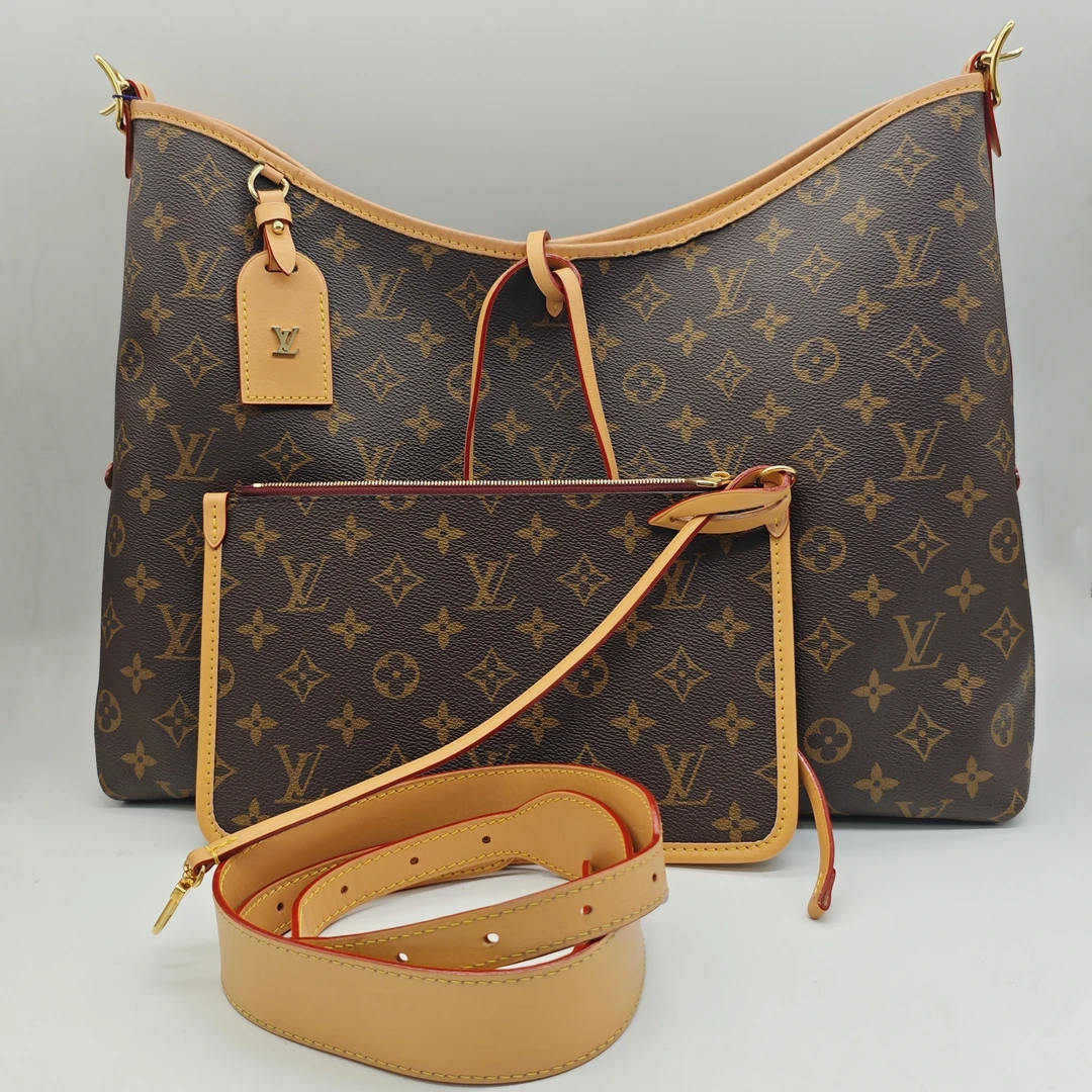 95新 LouisVuitton/路易威登 LV  carryall中号斜挎包托特包经典
