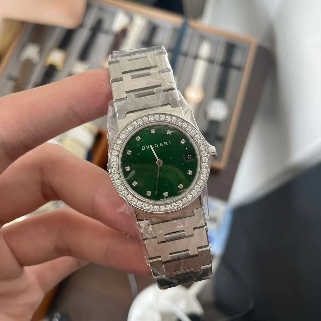 95新 BVLGARI/宝格丽 石英机芯/30mm/女表/手表气质后镶钻升级盘