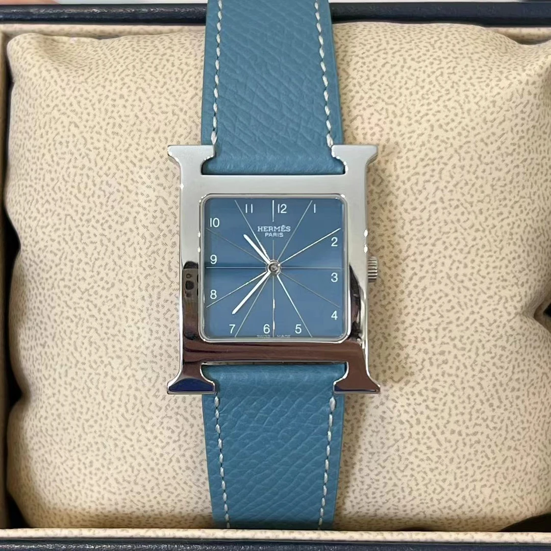 95新 Hermes/爱马仕 H Hour/石英/26mm/女表