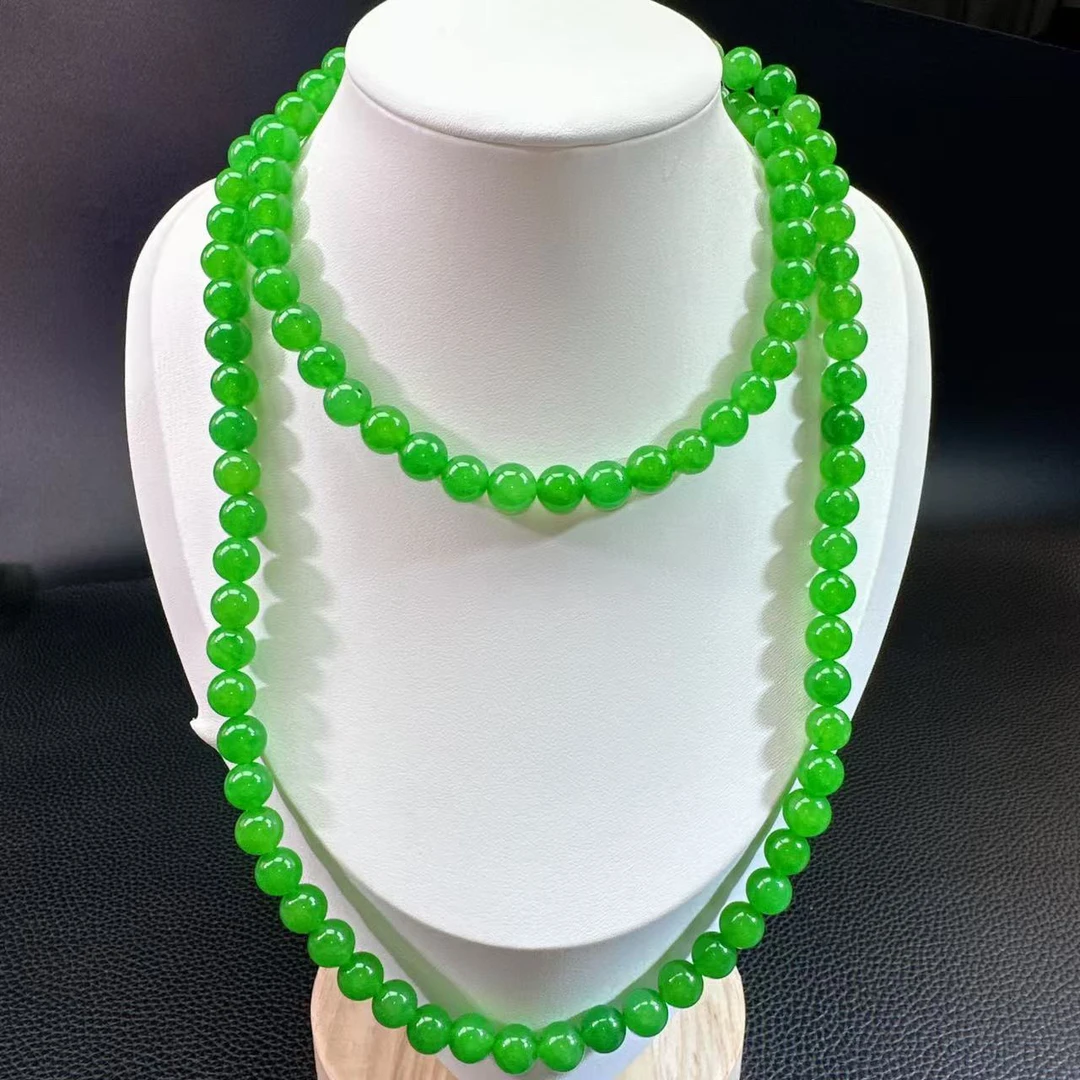 【绿108颗项链8M】时尚百搭男女同款项链（B51）