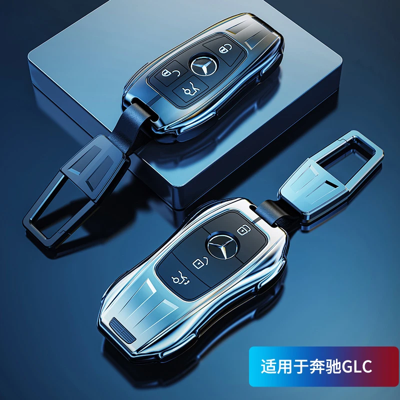 适用于奔驰GLC钥匙套16-24款GLC专用GLC260L GLC300L高档车包壳扣