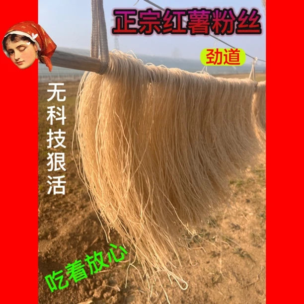 正宗泗县特产红薯粉丝手工红薯粉条绿色健康火锅炖菜酸辣粉