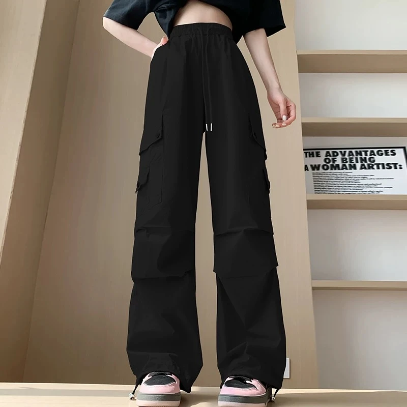 24年新款时尚显瘦弹力腰工装裤8802