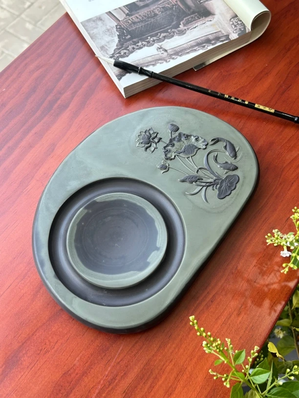 易砚—和合如意砚台