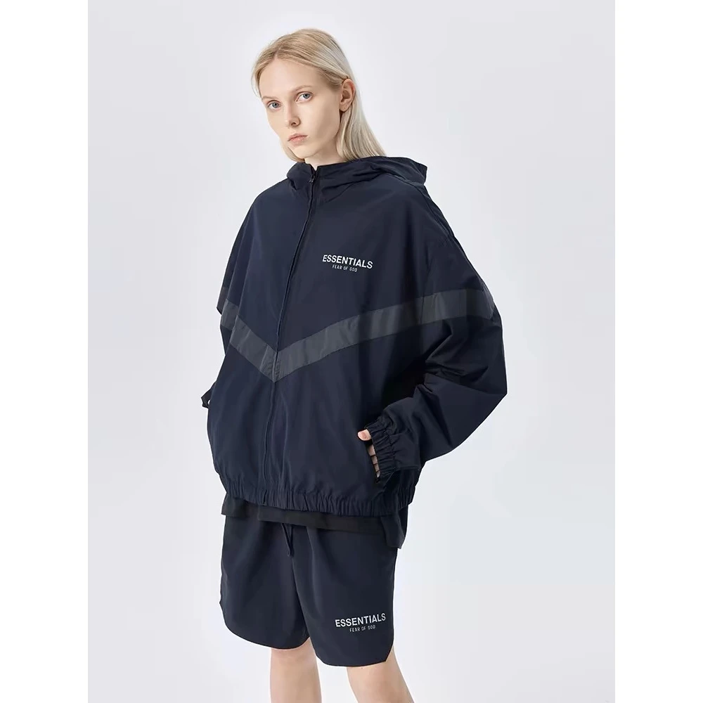 ESS春秋男士户外3M反光连帽运动夹克